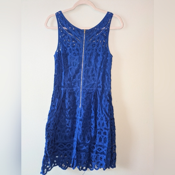 Lilly Pulitzer Royal Blue Lace Mini Dress - Picture 2 of 3